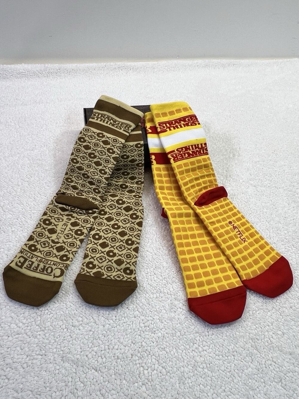 Stranger Things Netflix Loot Crate Exclusive Crew Socks Set 2 Adult Unisex
